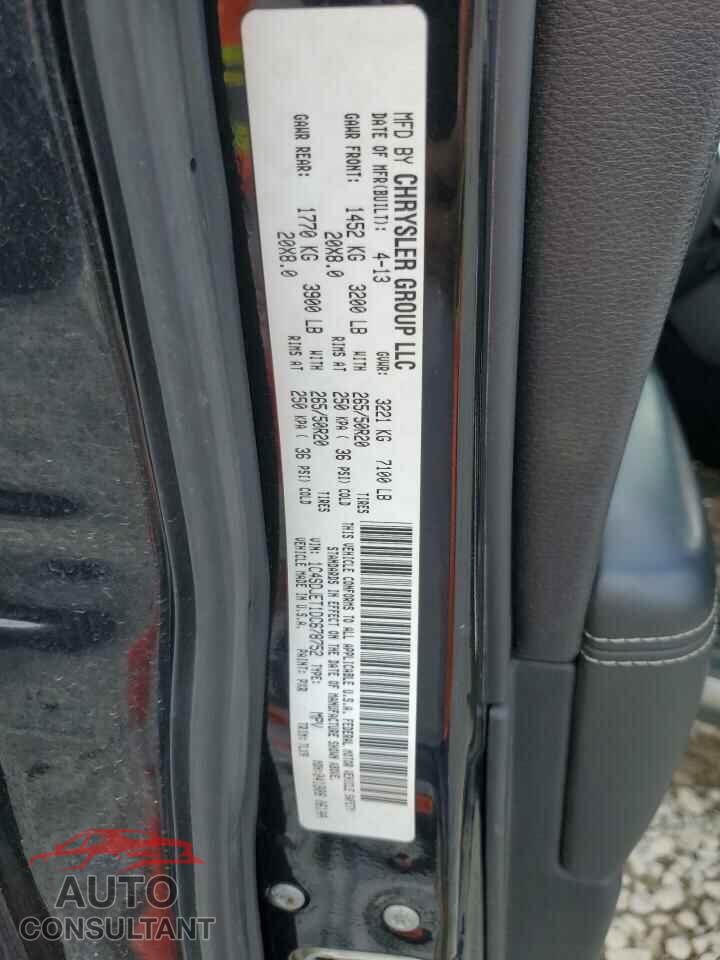 DODGE DURANGO 2013 - 1C4SDJET1DC678752