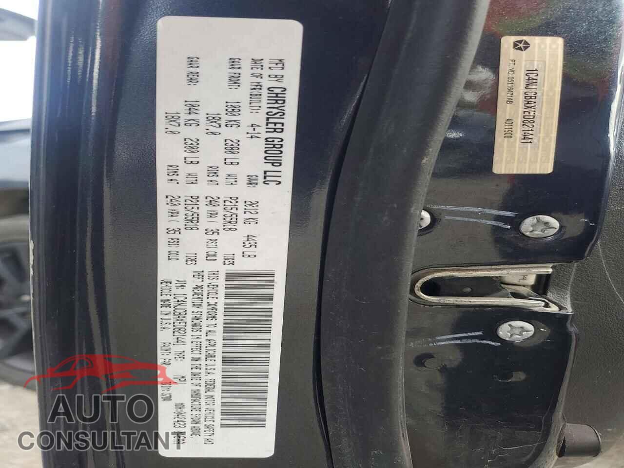 JEEP COMPASS 2014 - 1C4NJCBAXED821441