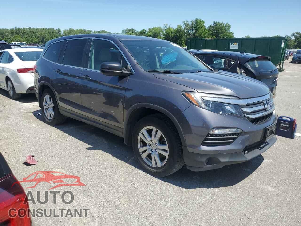 HONDA PILOT 2017 - 5FNYF5H14HB034371