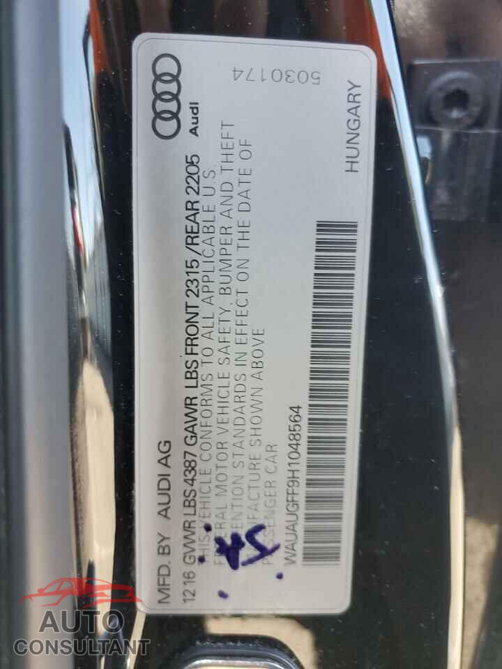 AUDI A3 2017 - WAUAUGFF9H1048564