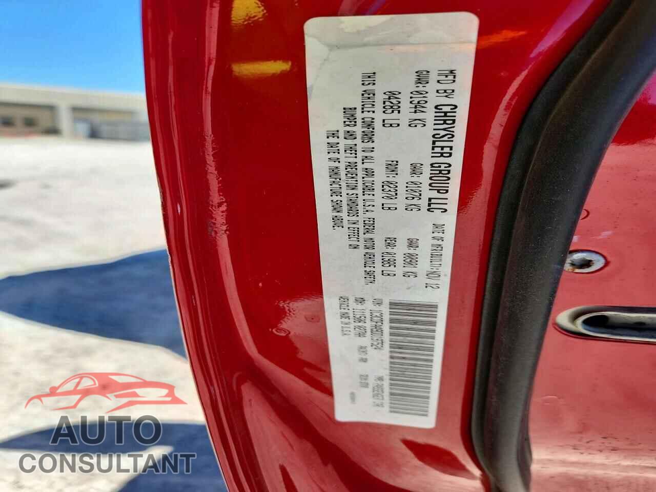 DODGE DART 2013 - 1C3CDFAA9DD197524