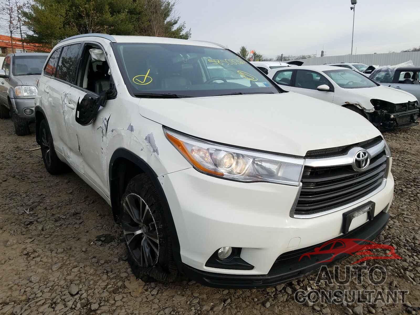 TOYOTA HIGHLANDER 2016 - 5TDJKRFH8GS302000