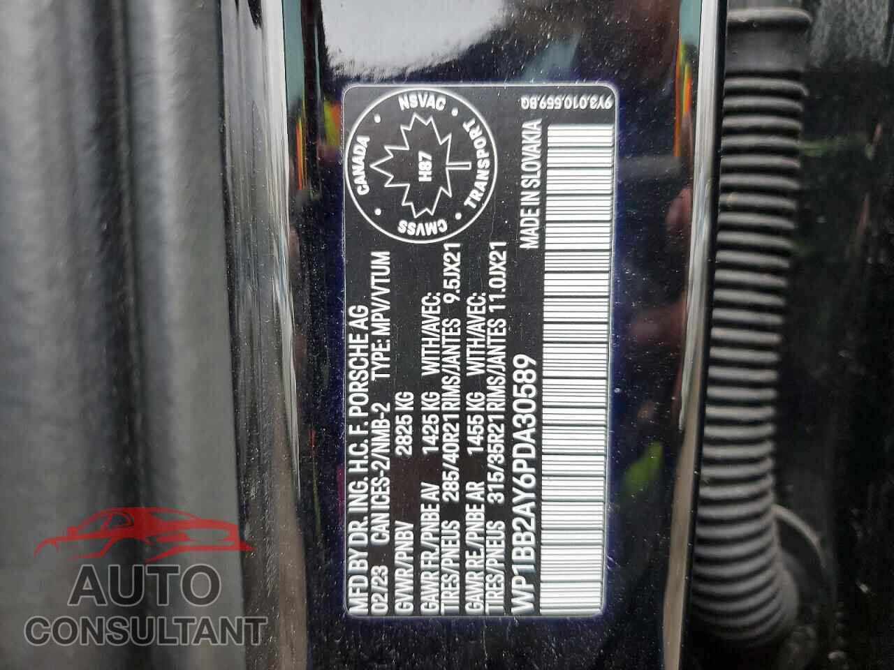 PORSCHE CAYENNE 2023 - WP1BB2AY6PDA30589