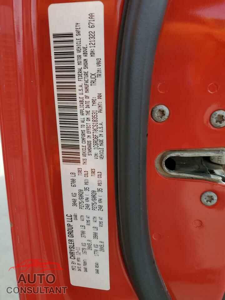 DODGE RAM 1500 2012 - 1C6RD6FT0CS183531