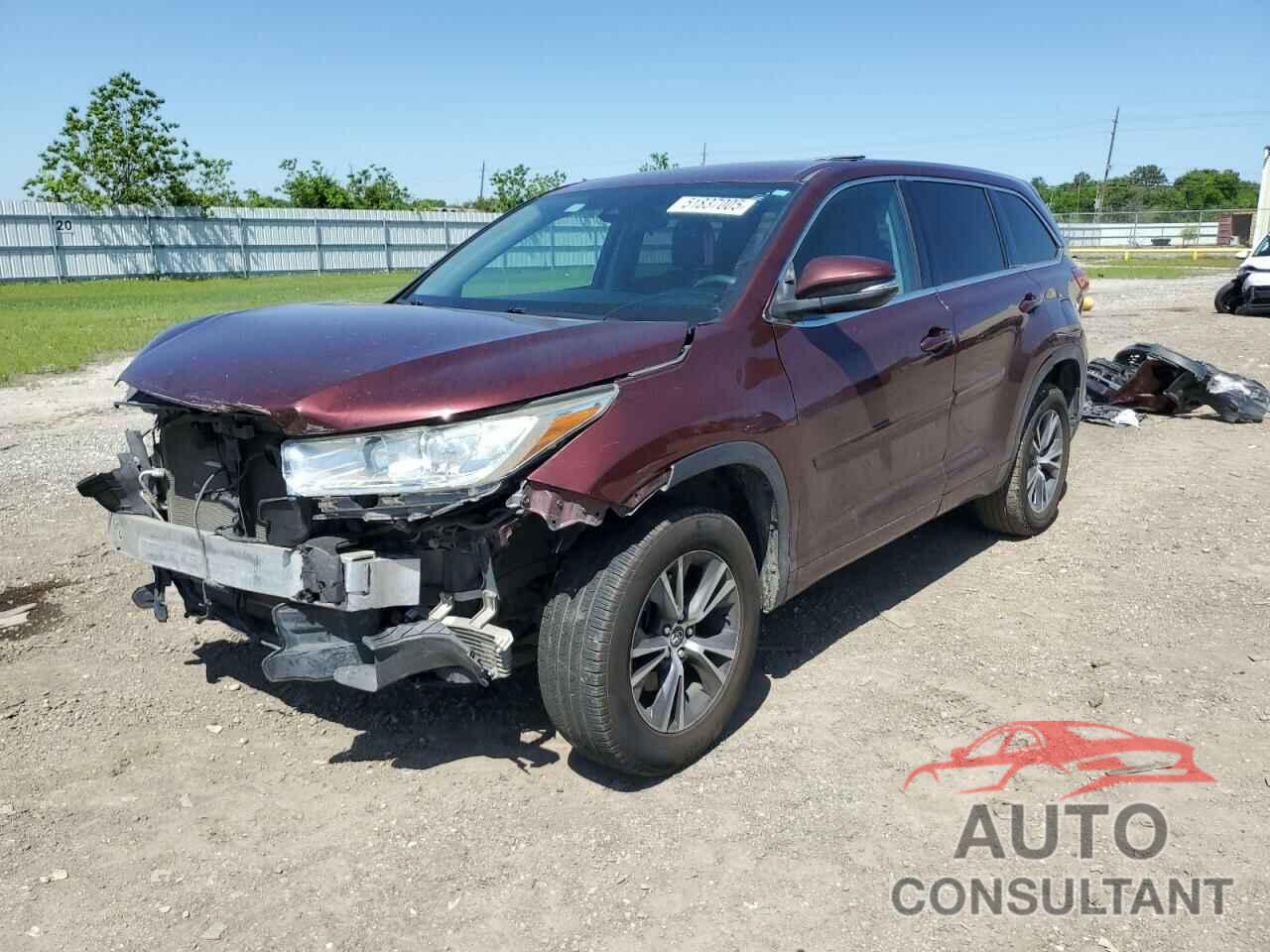 TOYOTA HIGHLANDER 2018 - 5TDZZRFH4JS278784