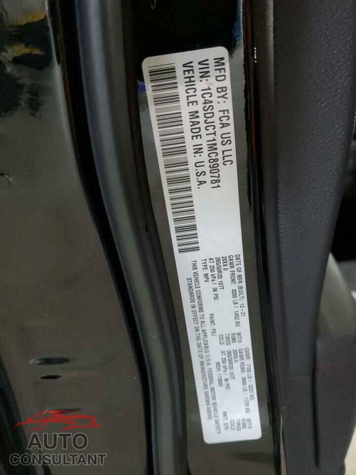 DODGE DURANGO 2021 - 1C4SDJCT1MC890781