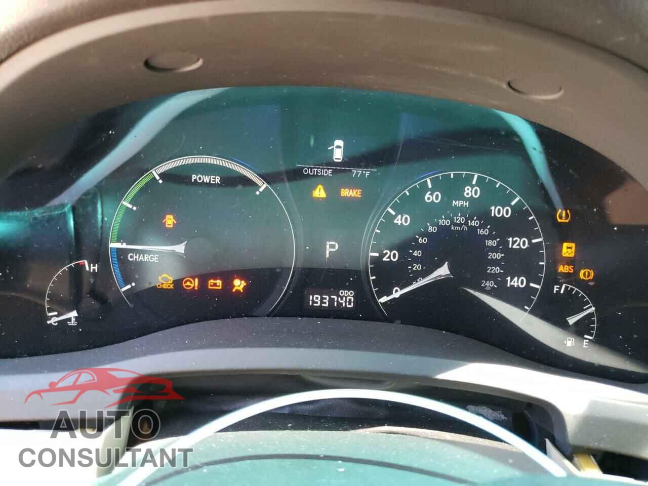 LEXUS RX450 2010 - JTJBC1BA8A2012105