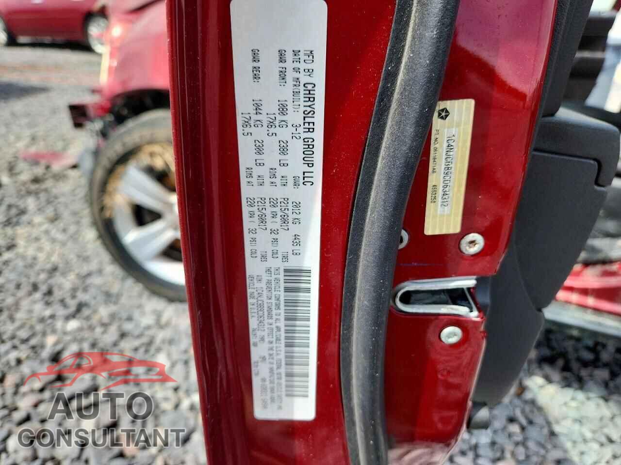 JEEP COMPASS 2012 - 1C4NJCBB9CD634312