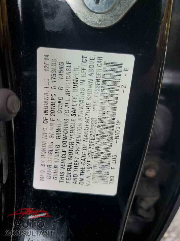 HONDA CIVIC 2015 - 19XFB2F75FE222568