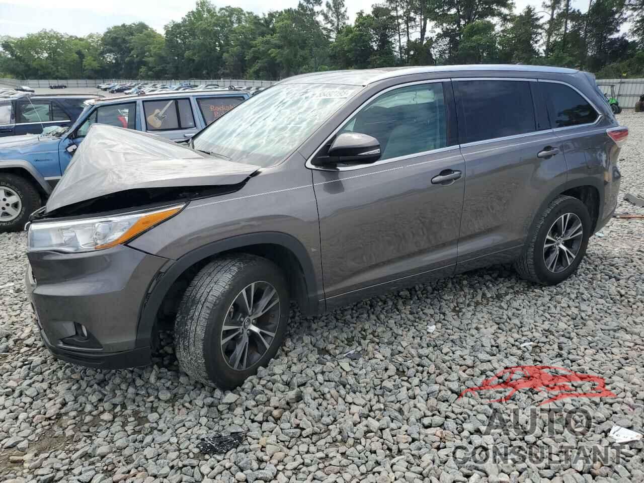 TOYOTA HIGHLANDER 2016 - 5TDKKRFH9GS159529