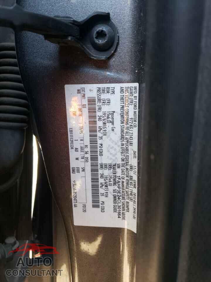 FORD FOCUS 2012 - 1FAHP3E24CL301664