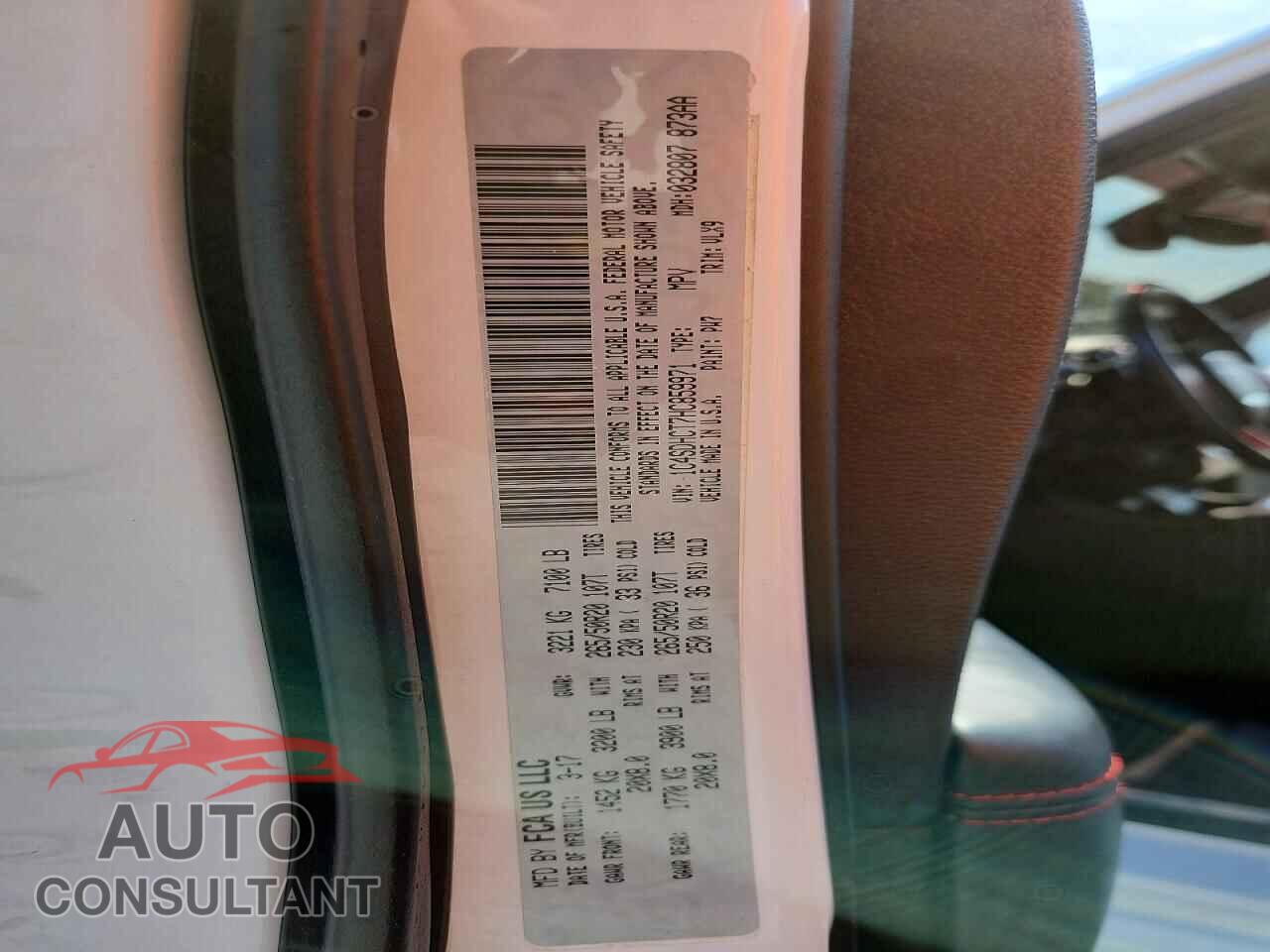 DODGE DURANGO 2017 - 1C4SDHCT7HC859971