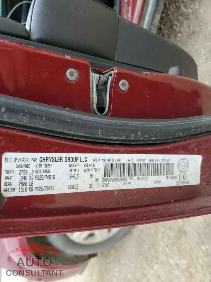 DODGE JOURNEY 2011 - 3D4PG4FB7BT529979