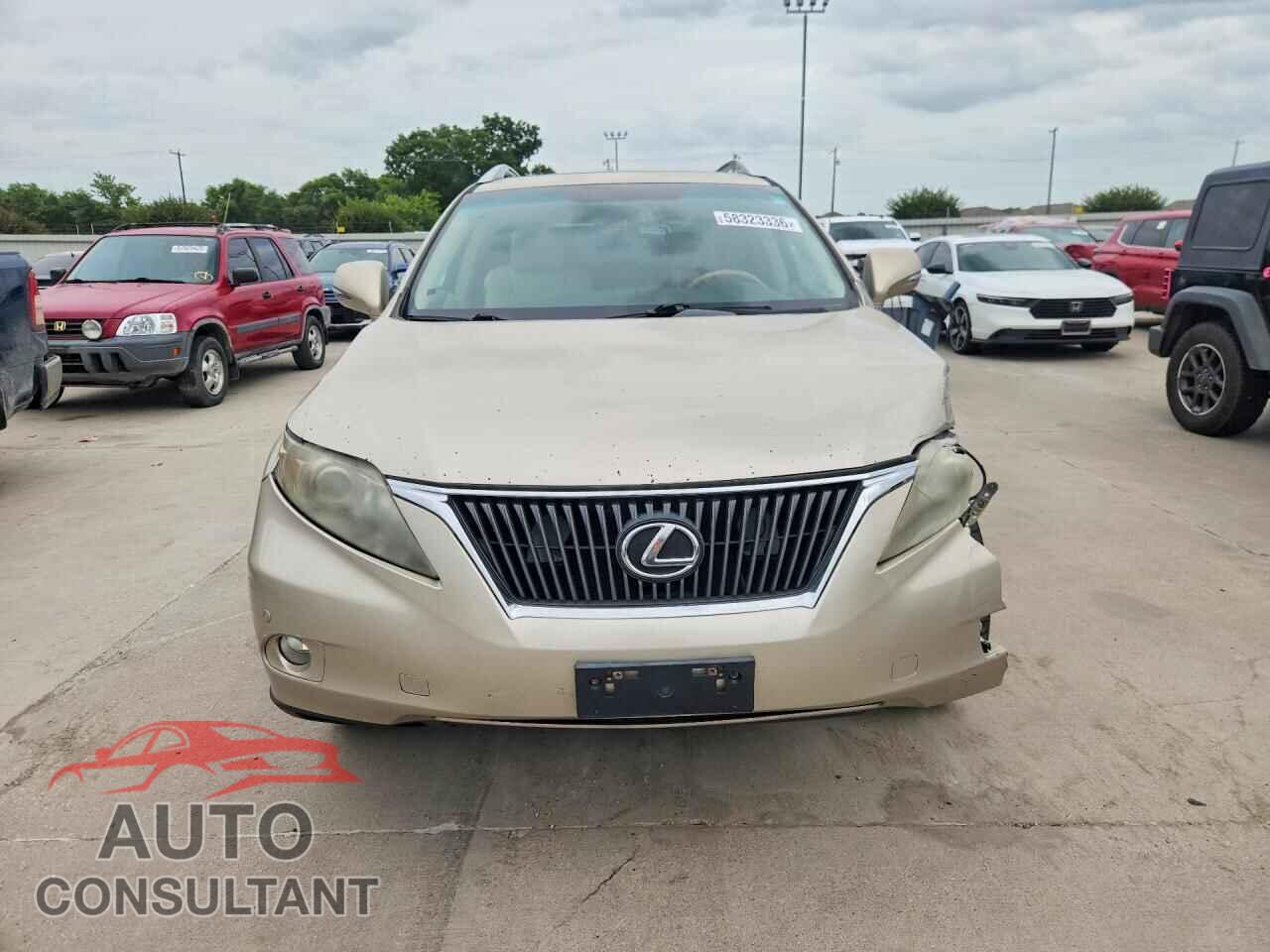 LEXUS RX350 2012 - 2T2BK1BA7CC150014