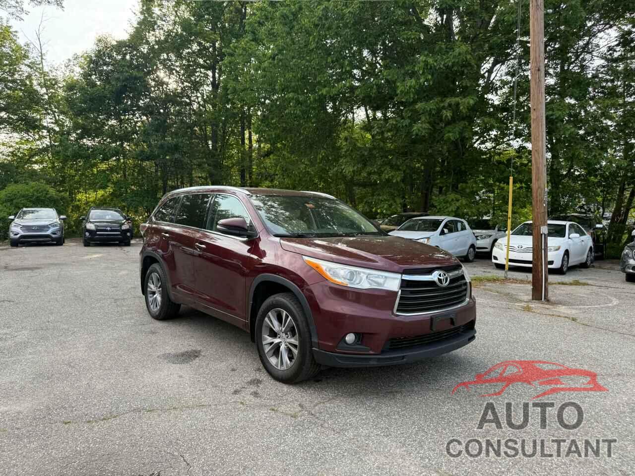 TOYOTA HIGHLANDER 2014 - 5TDJKRFH8ES019707