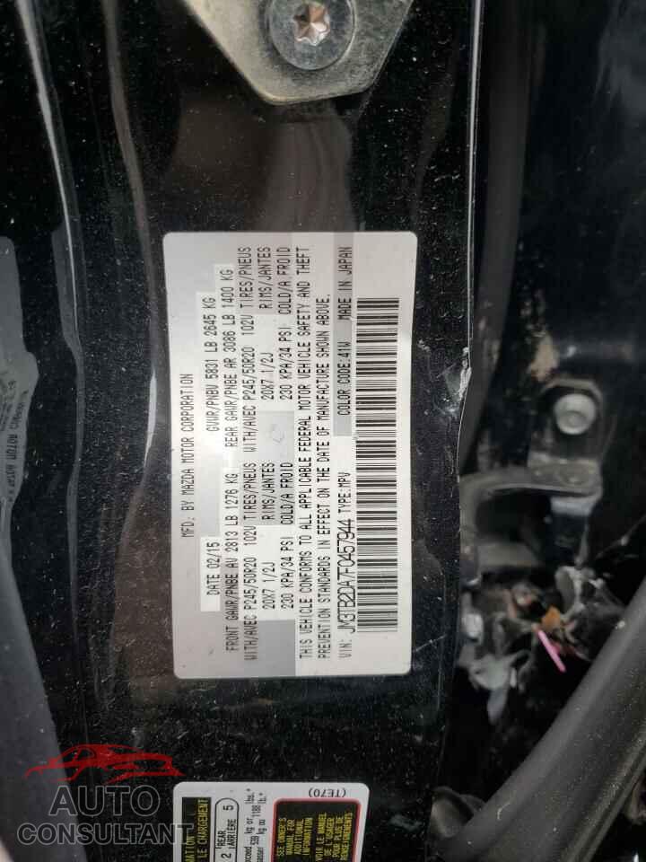MAZDA CX-9 2015 - JM3TB2DA7F0457944