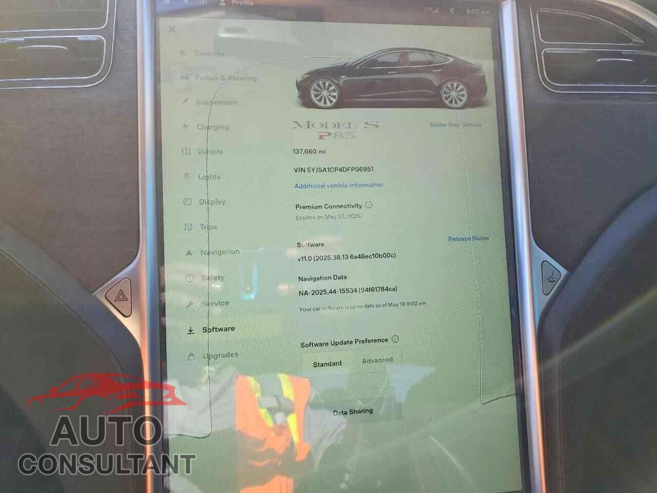 TESLA MODEL S 2013 - 5YJSA1CP4DFP06951