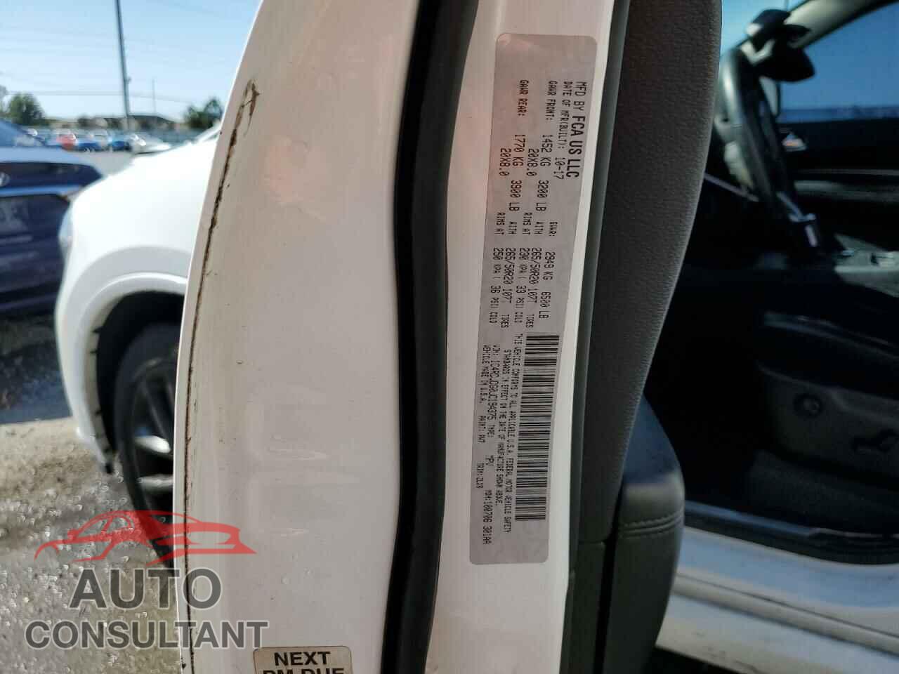 DODGE DURANGO 2018 - 1C4RDJDG0JC194375