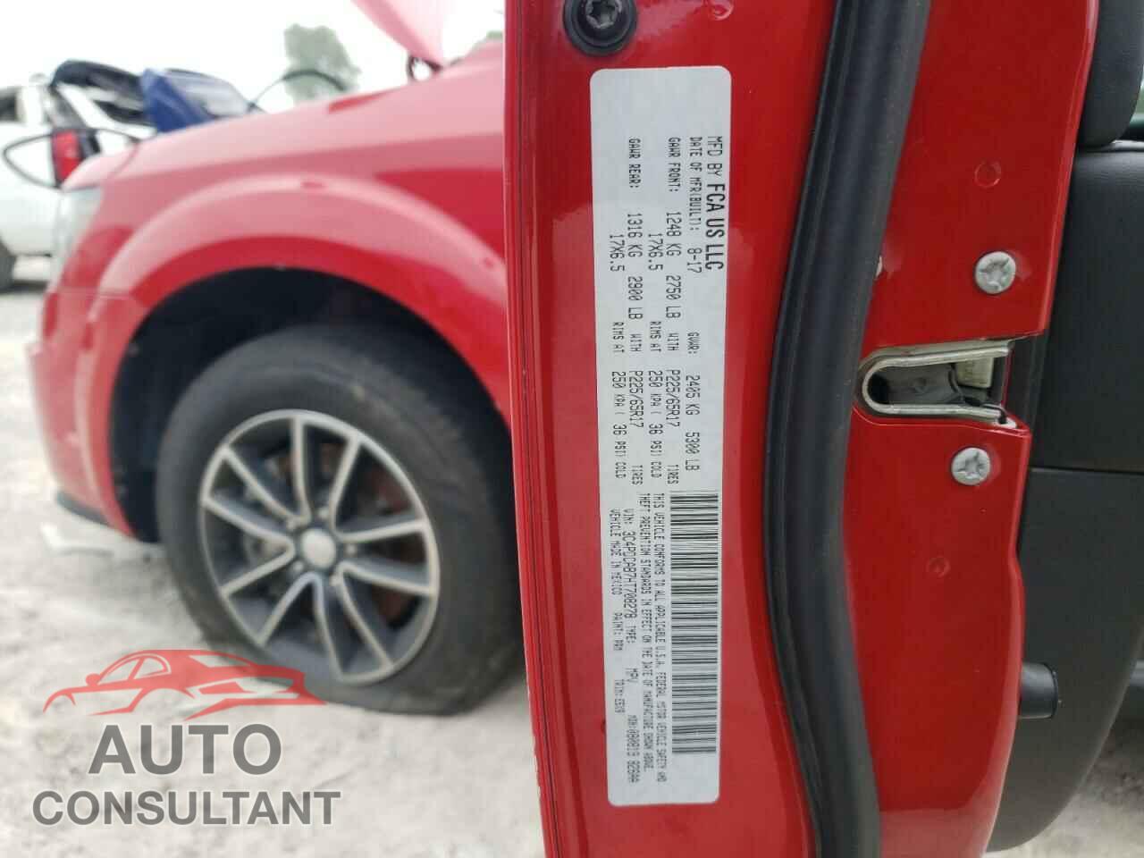 DODGE JOURNEY 2017 - 3C4PDCAB7HT708278