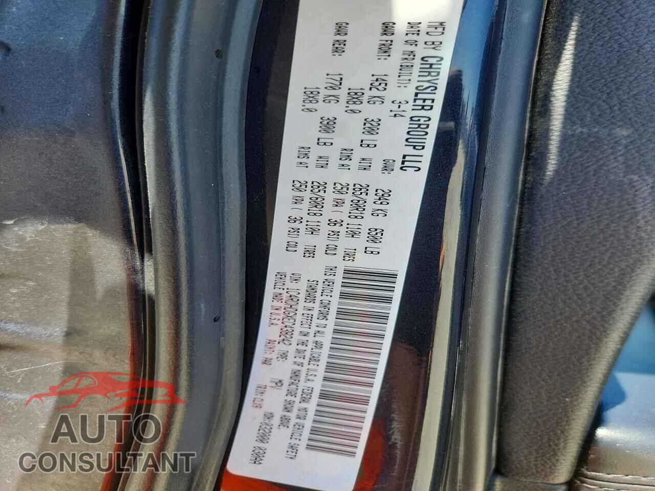DODGE DURANGO 2014 - 1C4RDHDGXEC438242