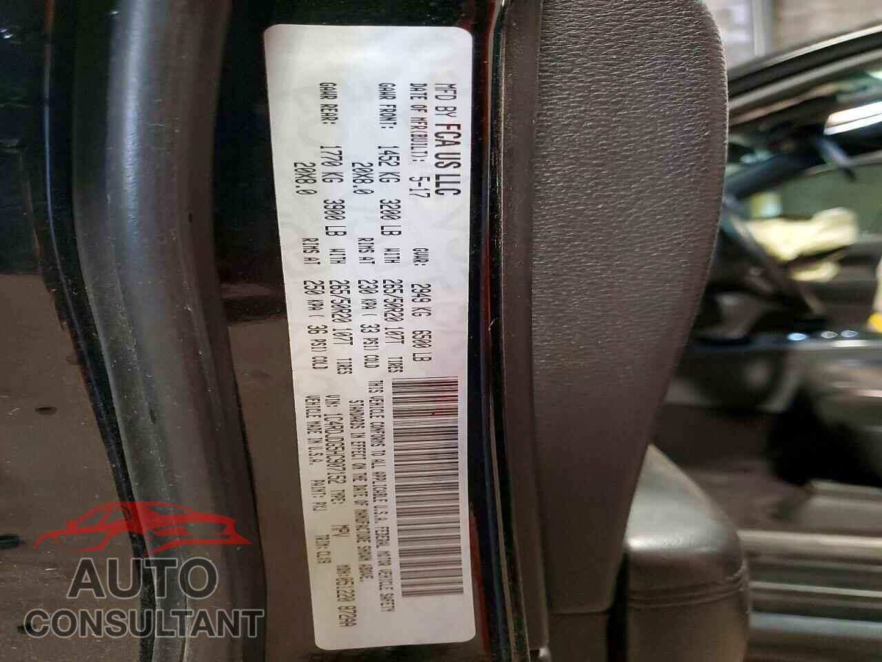 DODGE DURANGO 2017 - 1C4RDJDG5HC907152