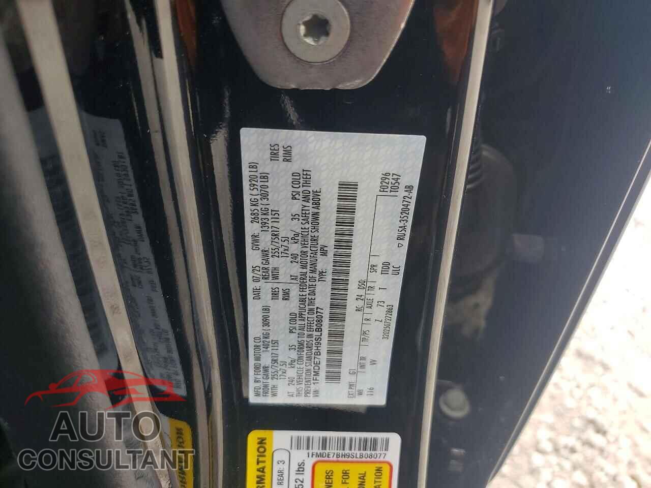 FORD BRONCO 2025 - 1FMDE7BH9SLB08077
