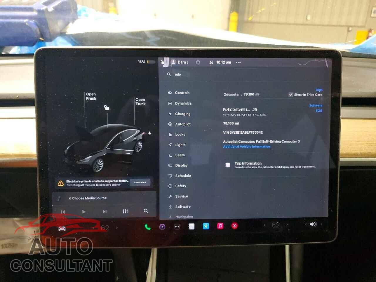 TESLA MODEL 3 2020 - 5YJ3E1EA8LF785542