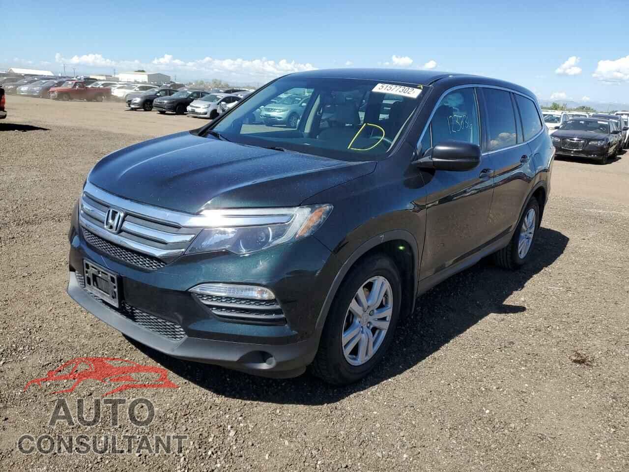 HONDA PILOT 2017 - 5FNYF5H15HB044505