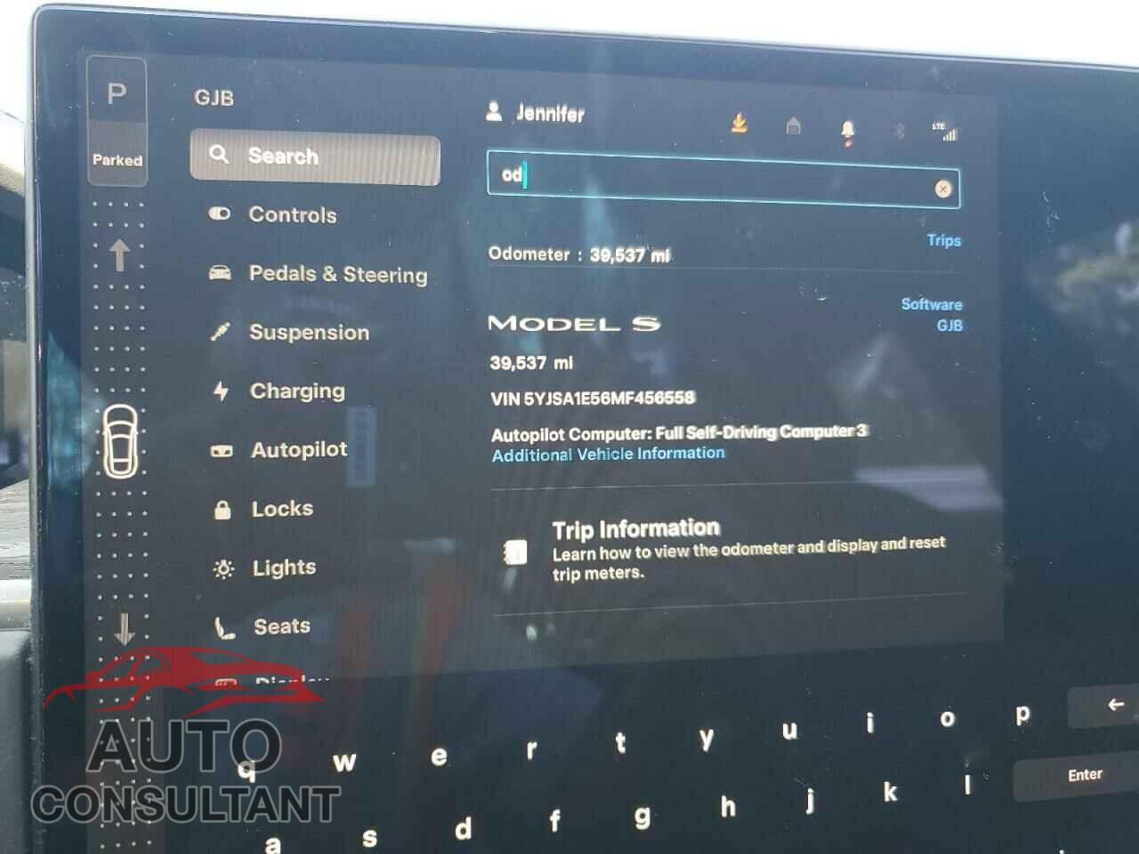 TESLA MODEL S 2021 - 5YJSA1E56MF456558