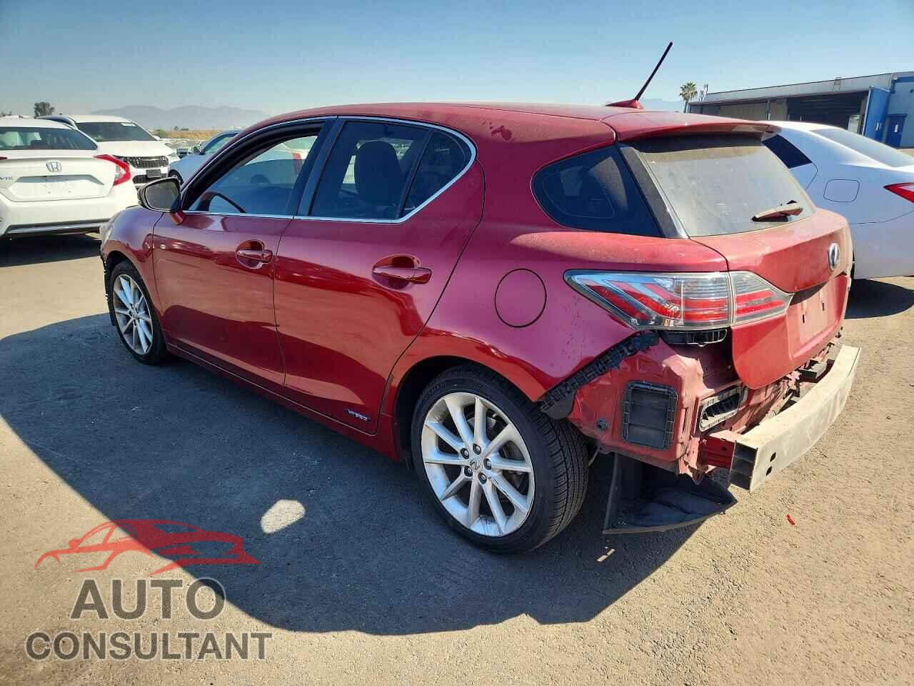 LEXUS CT 200 2011 - JTHKD5BH2B2015425