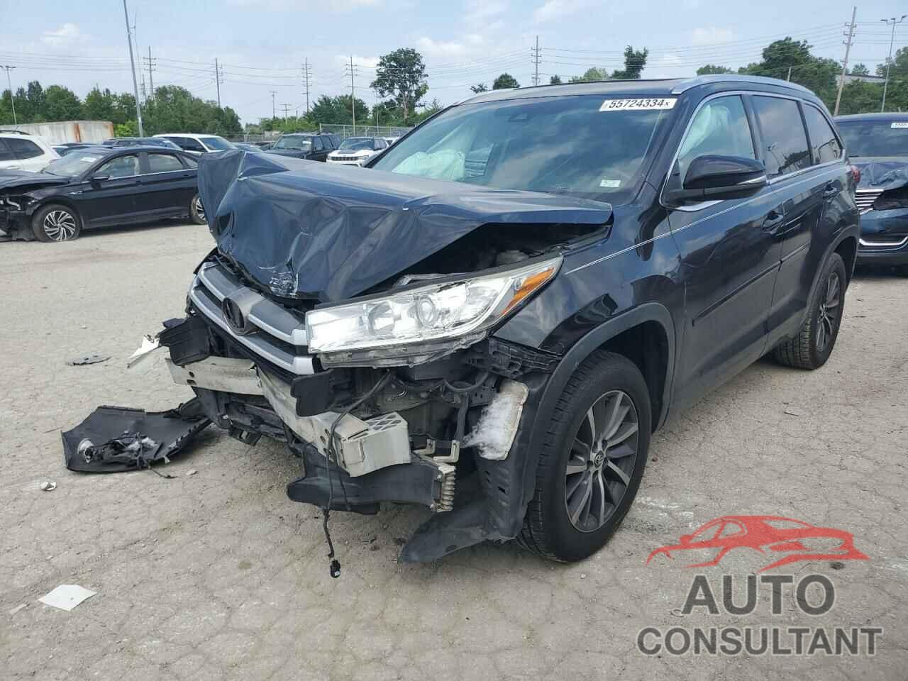 TOYOTA HIGHLANDER 2017 - 5TDKZRFH3HS198145