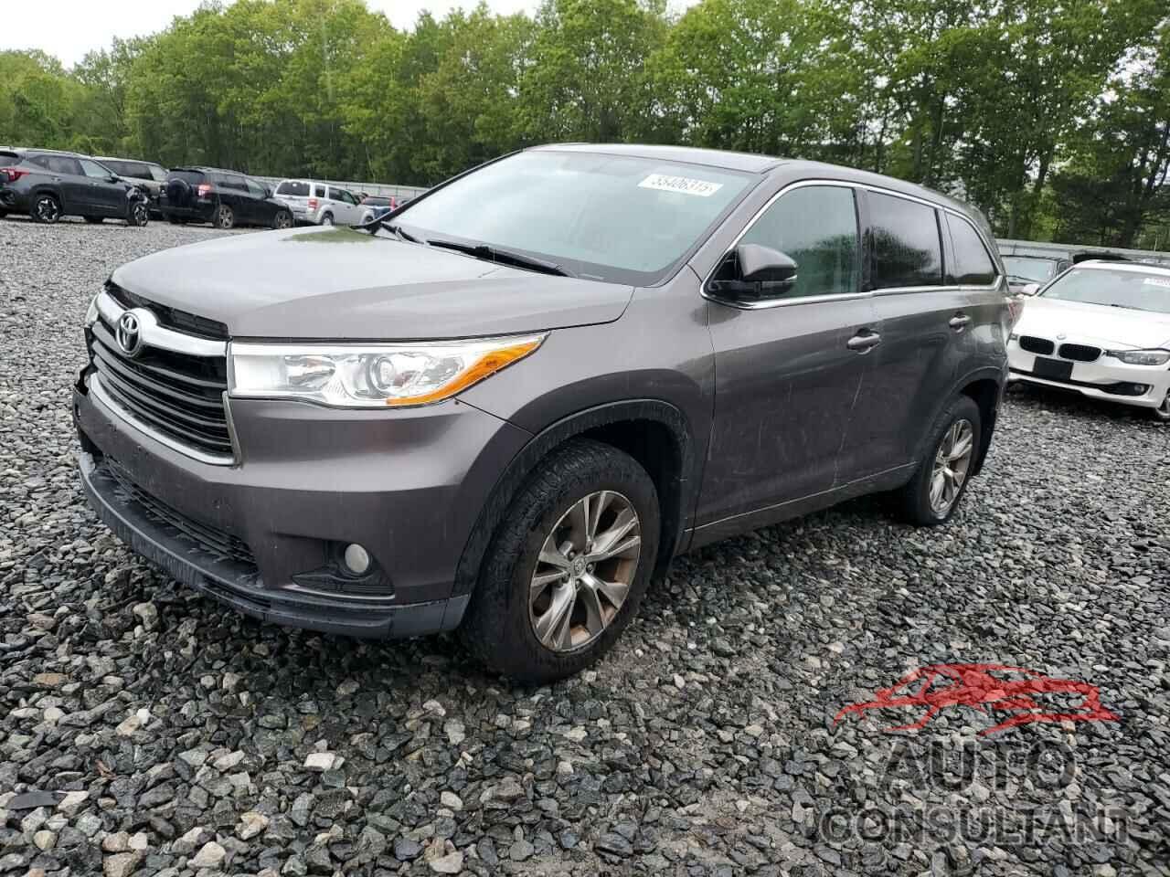 TOYOTA HIGHLANDER 2015 - 5TDBKRFH7FS106861
