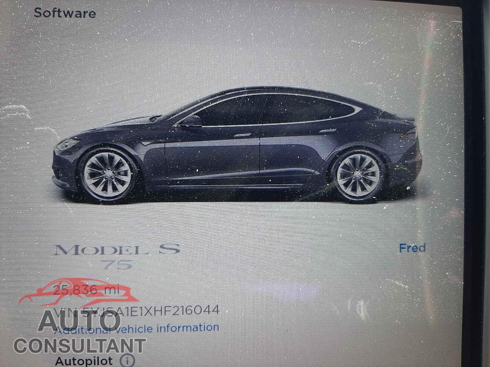 TESLA MODEL S 2017 - 5YJSA1E1XHF216044