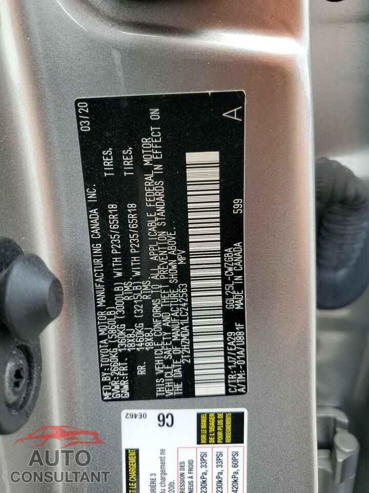 LEXUS RX350 2020 - 2T2HZMDA1LC242563