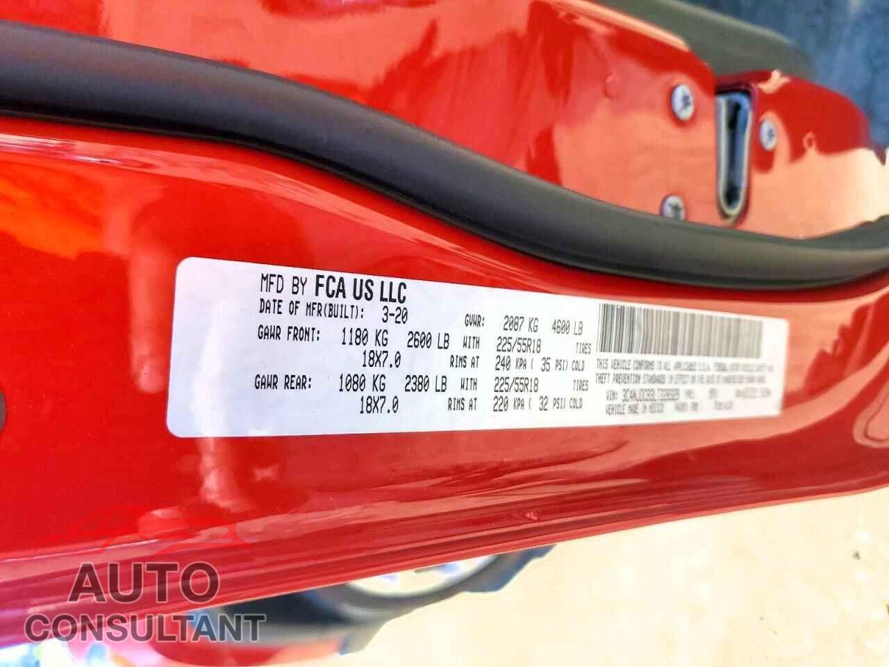 JEEP COMPASS 2020 - 3C4NJDCB3LT228329