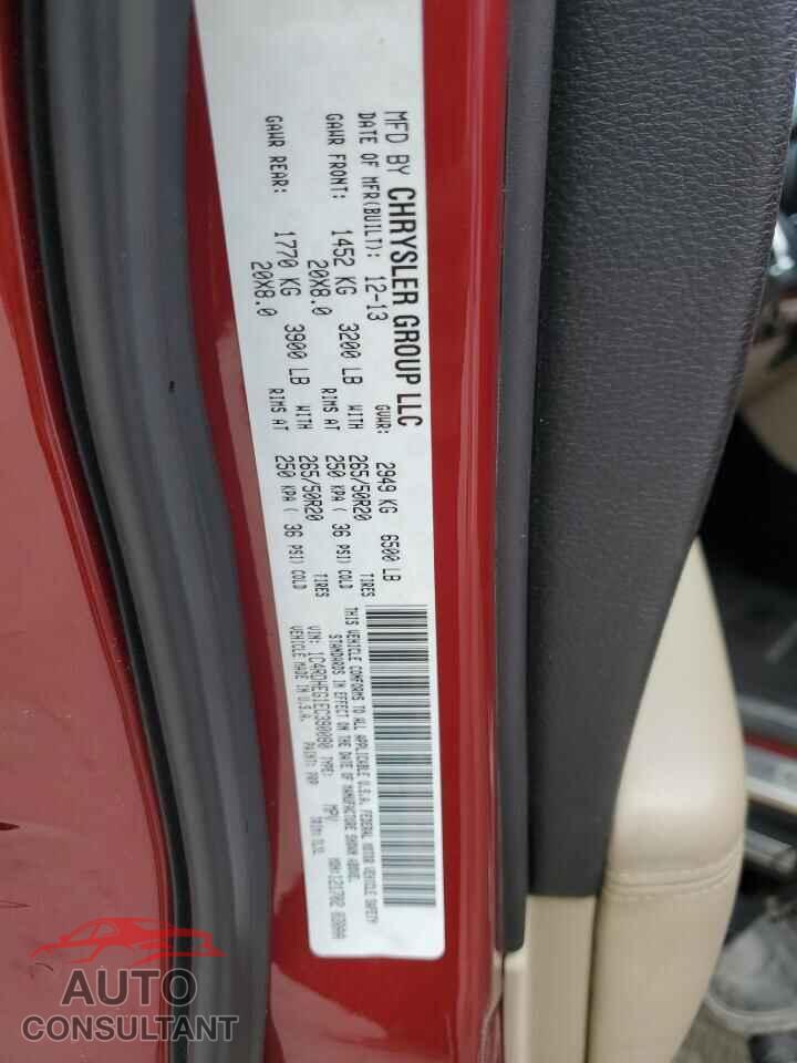 DODGE DURANGO 2014 - 1C4RDHEG1EC390080