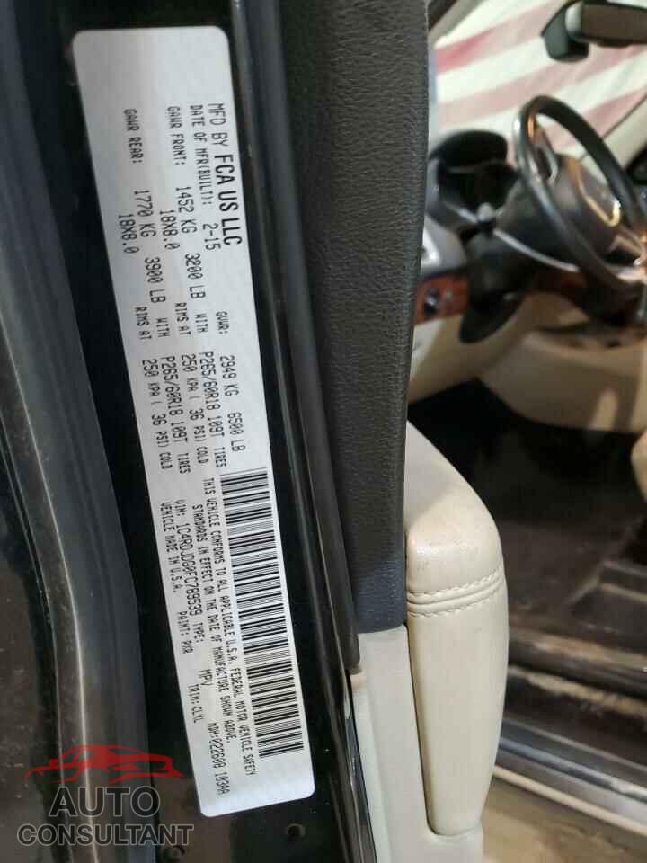DODGE DURANGO 2015 - 1C4RDJDG0FC789539