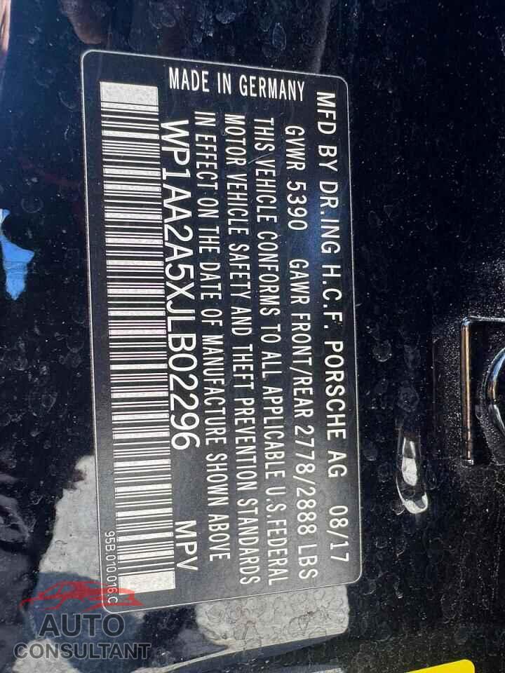PORSCHE MACAN 2018 - WP1AA2A5XJLB02296