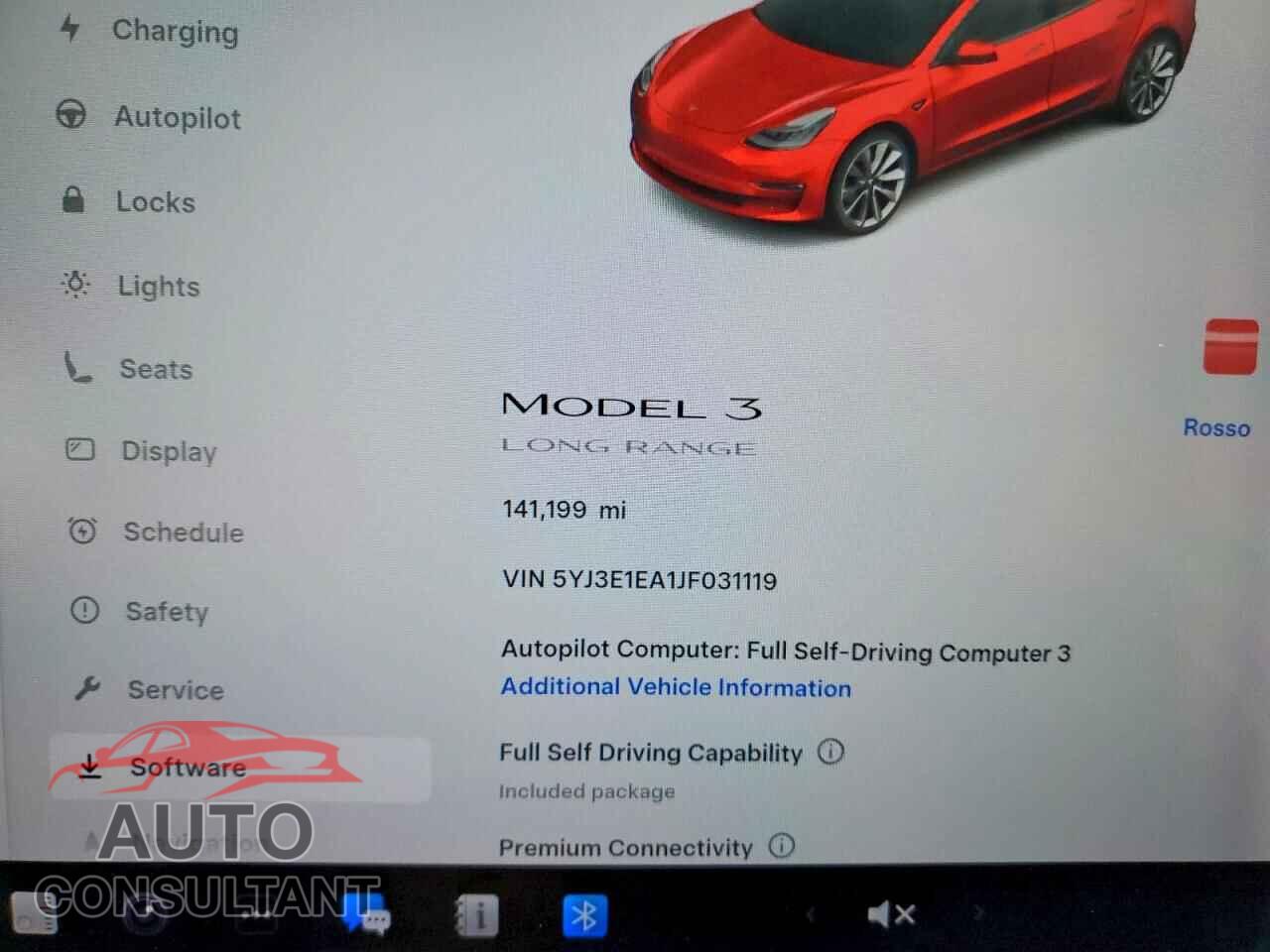 TESLA MODEL 3 2018 - 5YJ3E1EA1JF031119