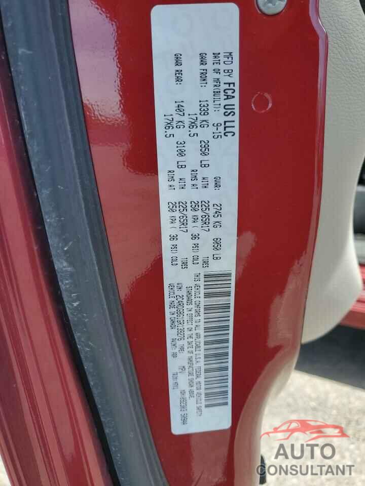 DODGE CARAVAN 2016 - 2C4RDGBG1GR139276