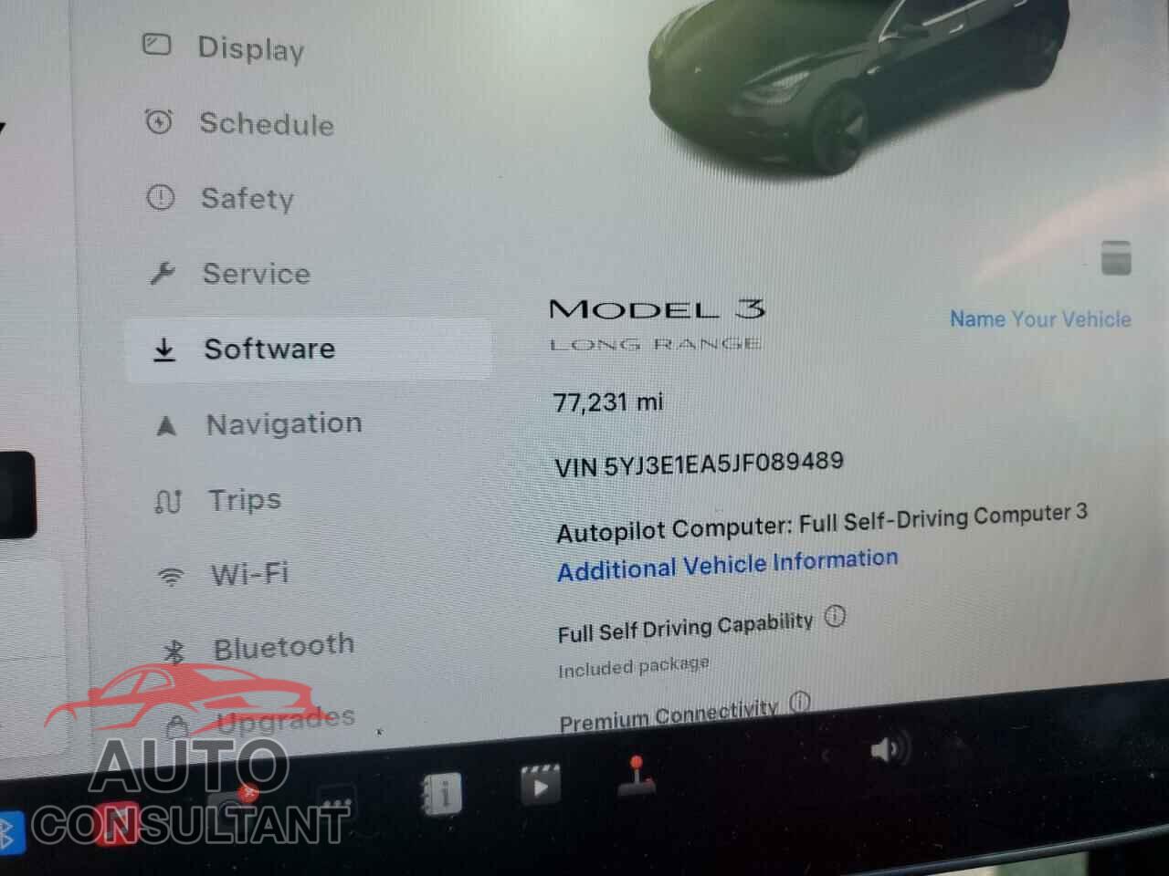 TESLA MODEL 3 2018 - 5YJ3E1EA5JF089489
