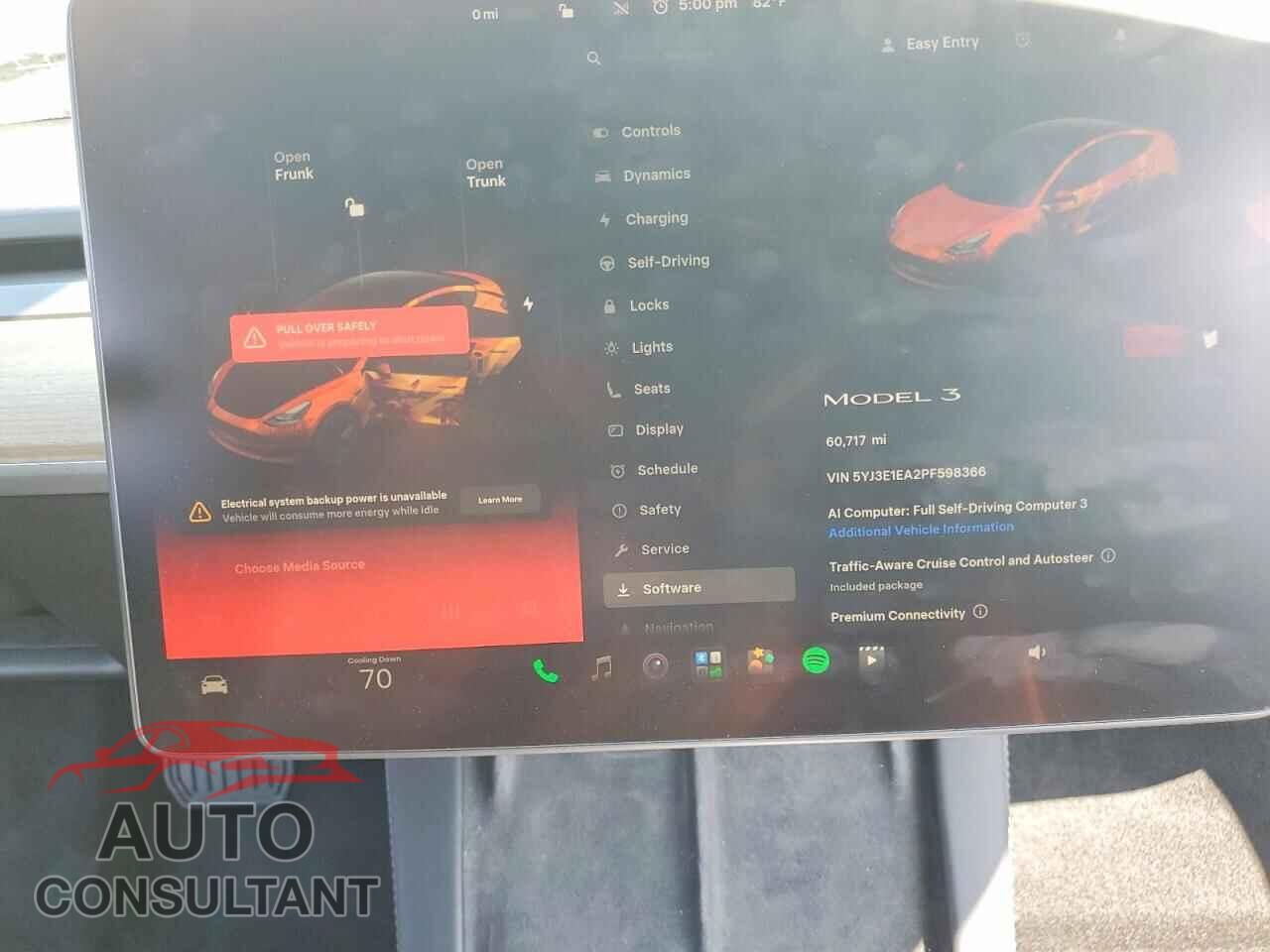 TESLA MODEL 3 2023 - 5YJ3E1EA2PF598366
