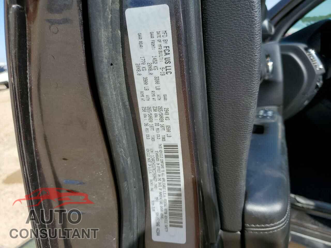 DODGE DURANGO 2019 - 1C4RDHDG7KC769467