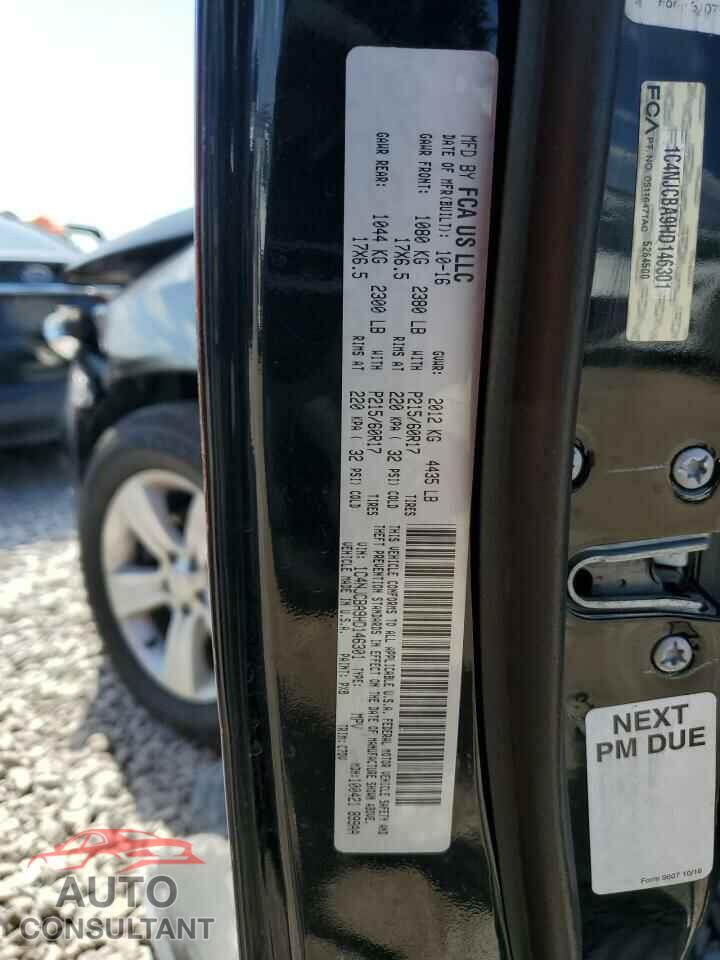 JEEP COMPASS 2017 - 1C4NJCBA9HD146301