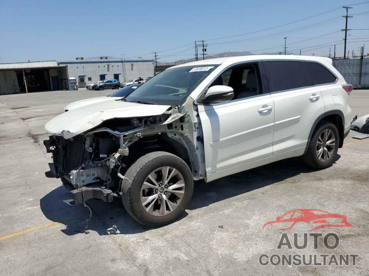 TOYOTA HIGHLANDER 2016 - 5TDZKRFHXGS123556