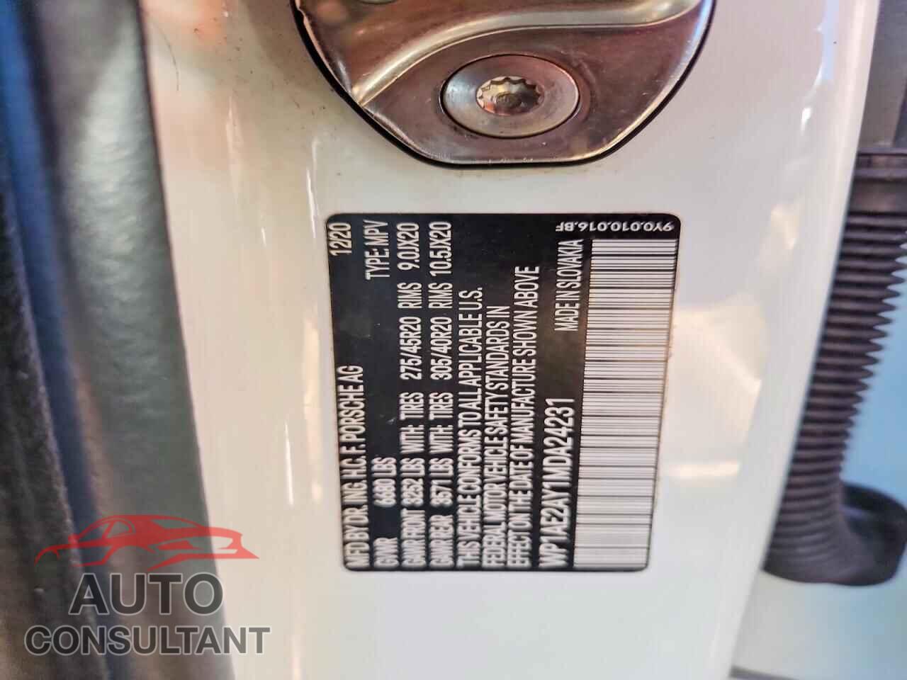 PORSCHE CAYENNE 2021 - WP1AE2AY1MDA24231