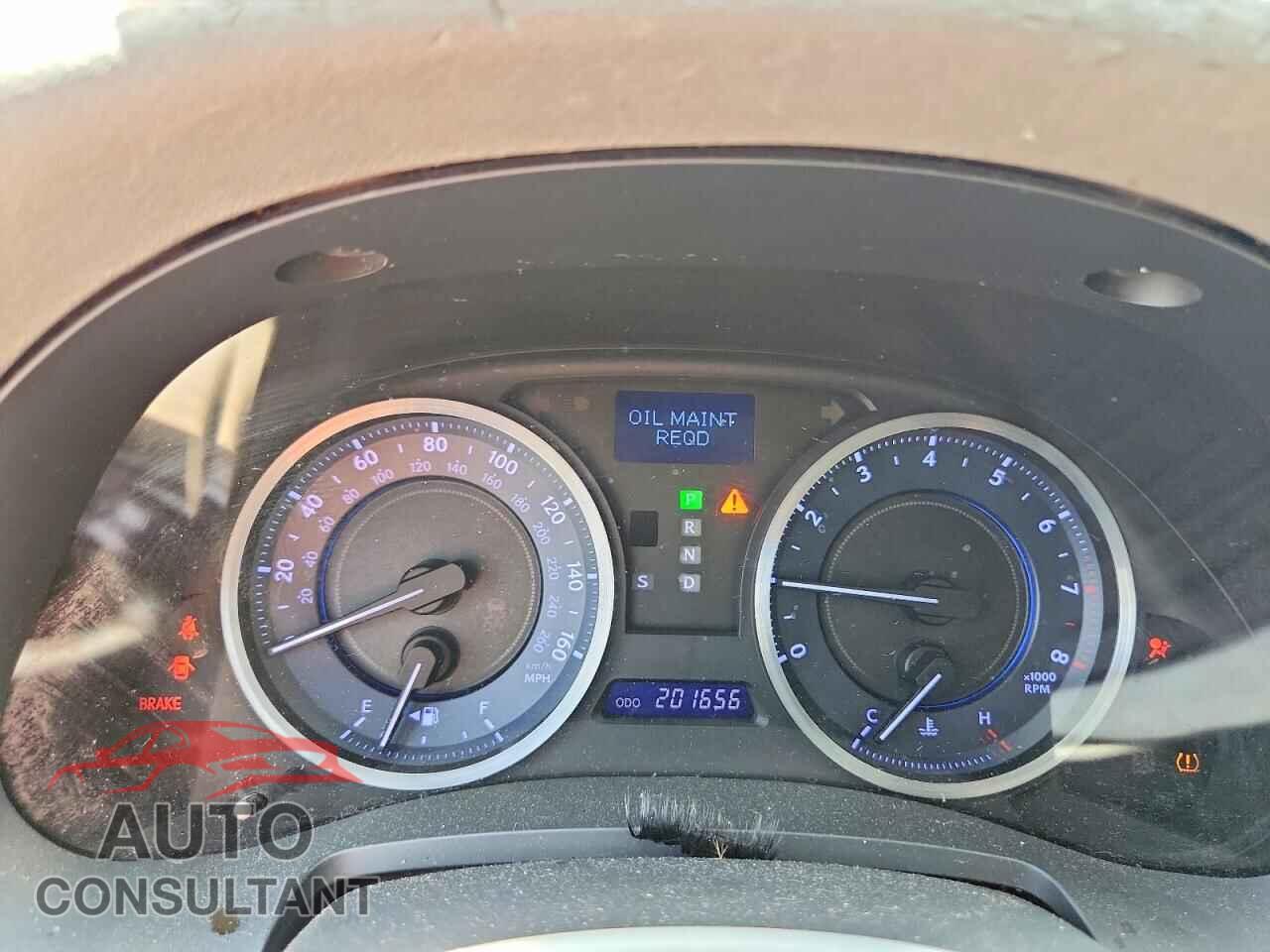 LEXUS IS 2012 - JTHBF5C23C5159554