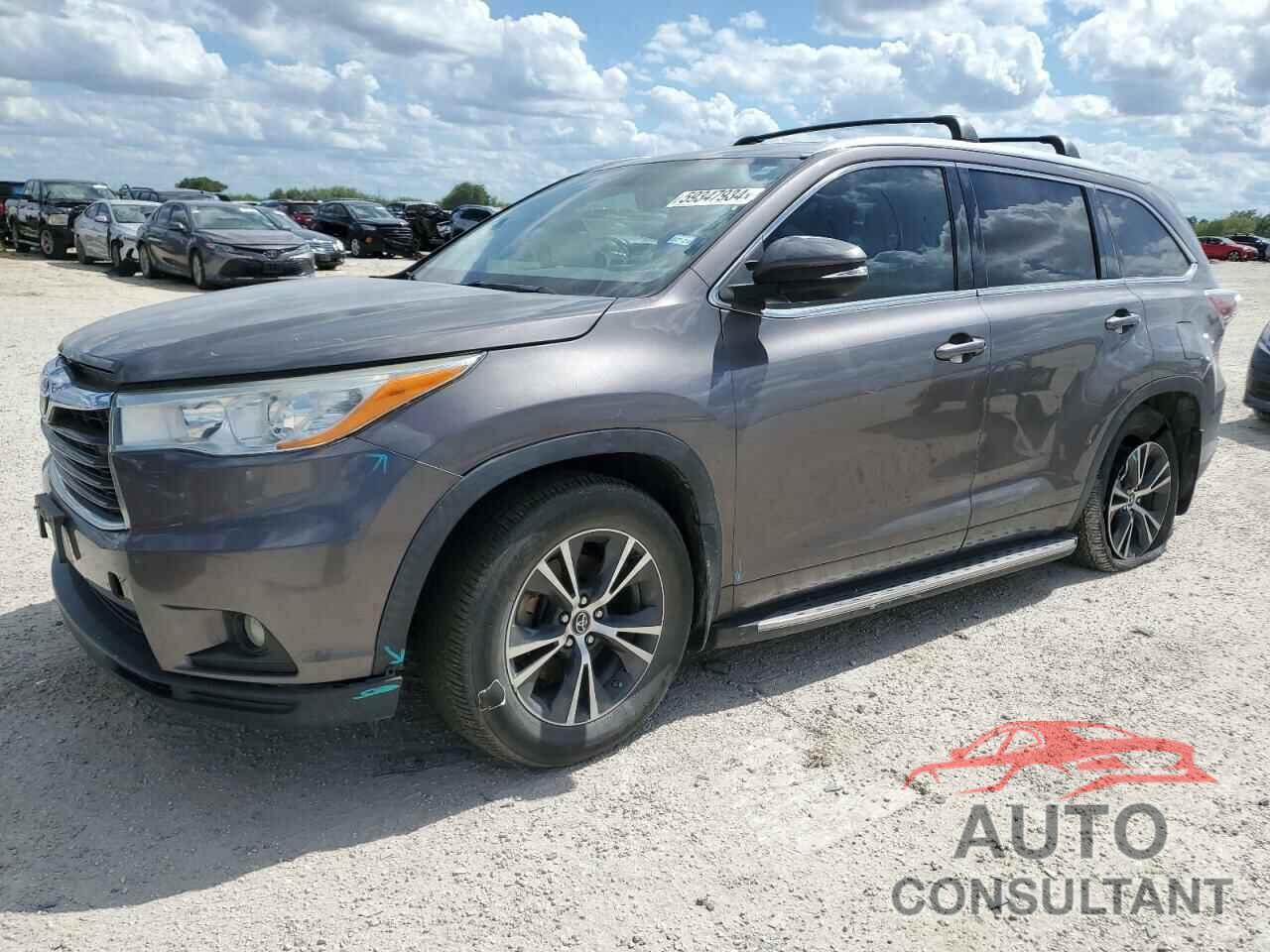 TOYOTA HIGHLANDER 2016 - 5TDKKRFH8GS164060