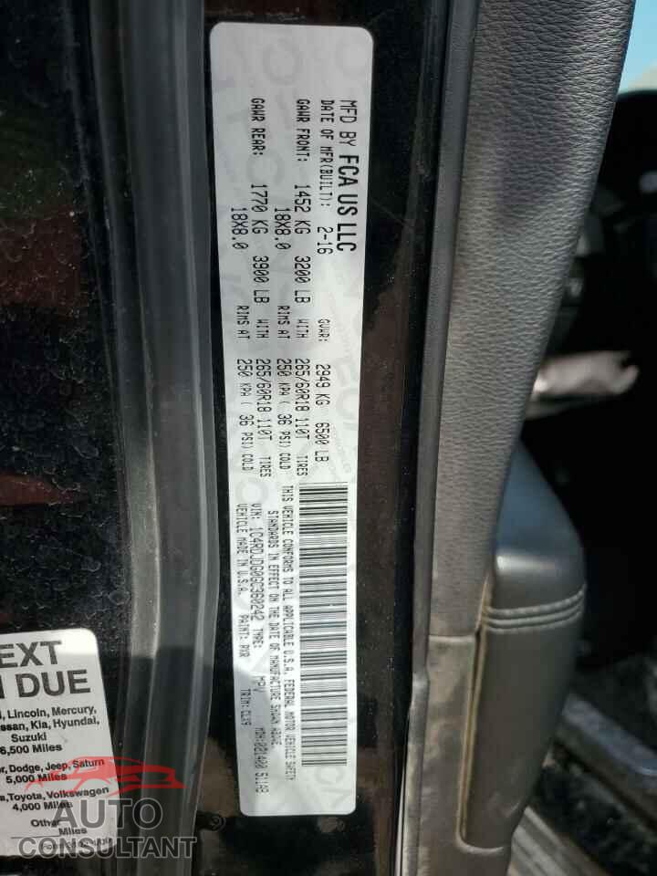 DODGE DURANGO 2016 - 1C4RDJDG0GC360242