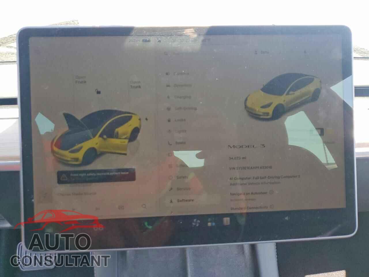 TESLA MODEL 3 2023 - 5YJ3E1EAXPF433018